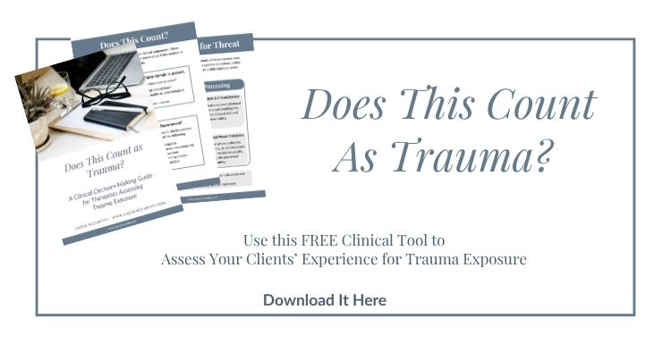 Does This Count As Trauma - checklist for women